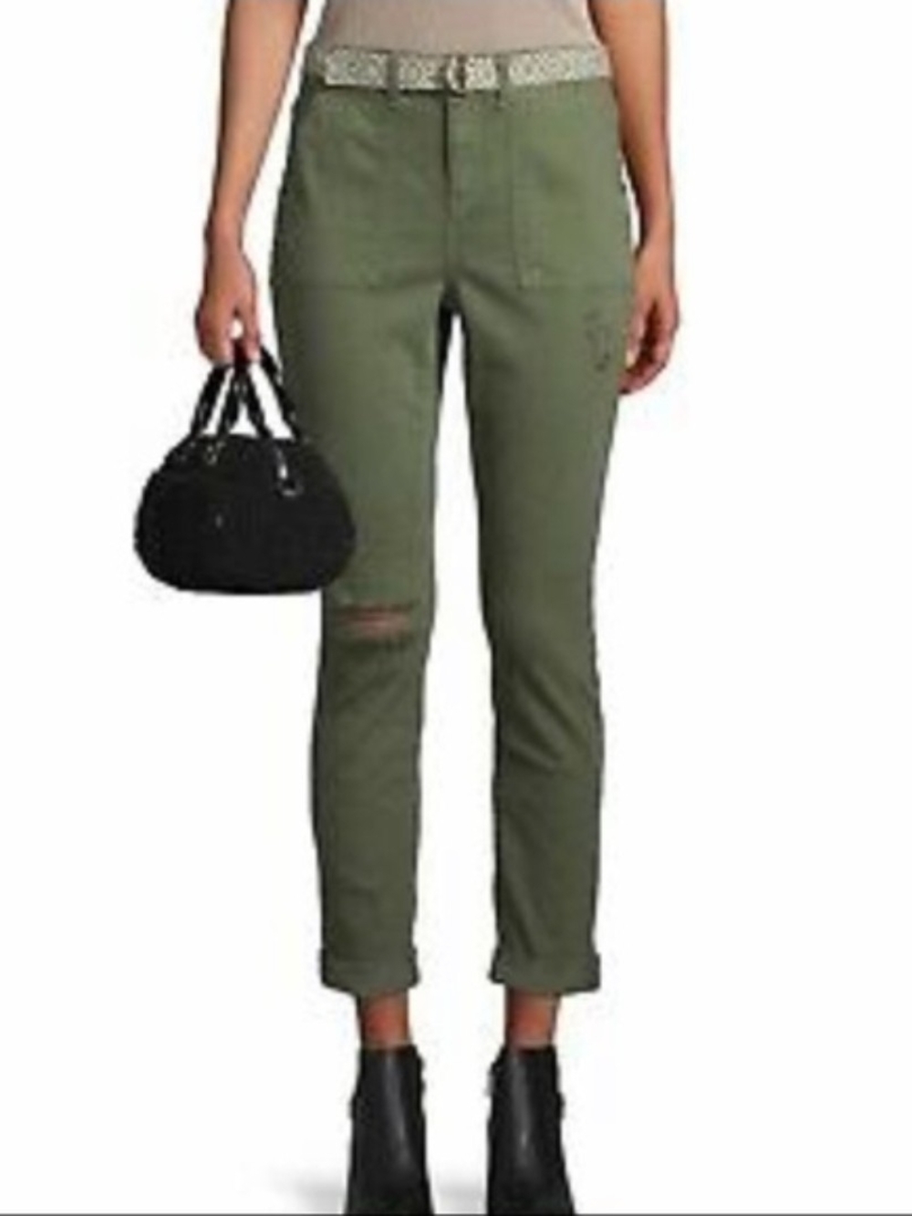 NWT Time and Tru Belted Utility Pants